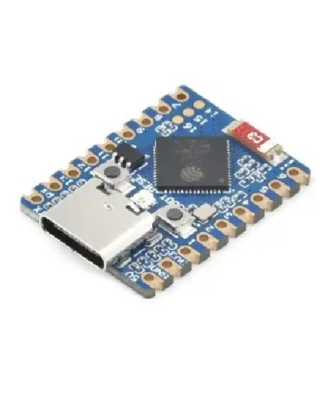Final ESP32-S3 Mini device hosting the live sensor dashboard
